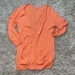 J. McLaughlin orange cardigan
